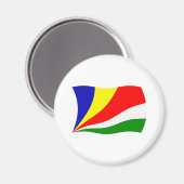 Flaggenmagnet der Seychellen Magnet (Vorderseite/Rückseite)