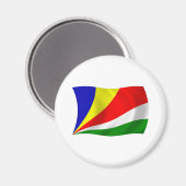 Flaggenmagnet der Seychellen Magnet (Vorderseite/Rückseite)