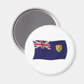 Flaggenmagnet der Turks- und Caicosinseln Magnet (Vorderseite/Rückseite)