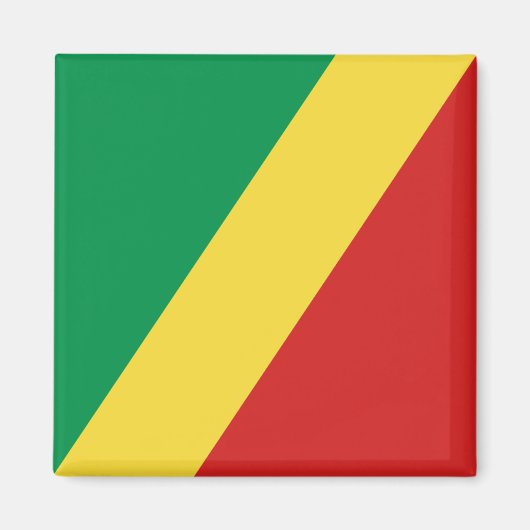 Flaggenmagnet Kongo-Brazzaville Magnet (Vorne)