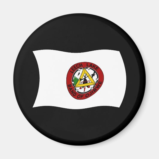 Flaggenmagnet Leech Lake Reservation Magnet (Vorne)