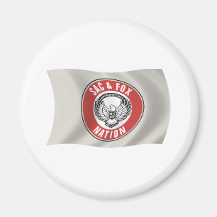 Flaggenmagnet "Sac & Fox Nation" (Oklahoma) Magnet