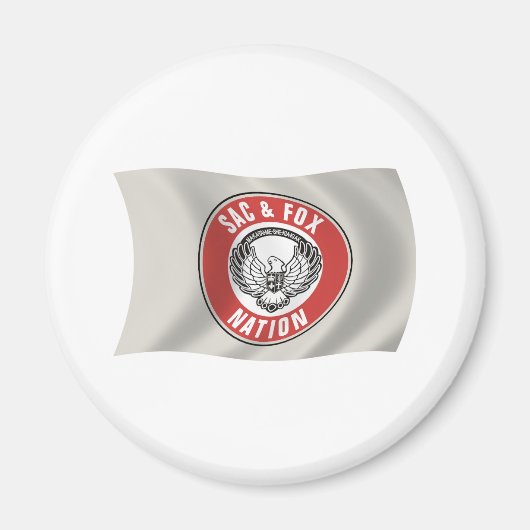 Flaggenmagnet "Sac & Fox Nation" (Oklahoma) Magnet (Vorne)