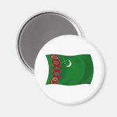 Flaggenmagnet Turkmenistan Magnet (Vorderseite/Rückseite)