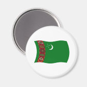 Flaggenmagnet Turkmenistan Magnet (Vorderseite/Rückseite)