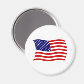 Flaggenmagnet Vereinigte Staaten von Amerika Magnet (Vorderseite/Rückseite)