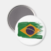 Flaggenmagnete Brasilien Magnet (Vorderseite/Rückseite)