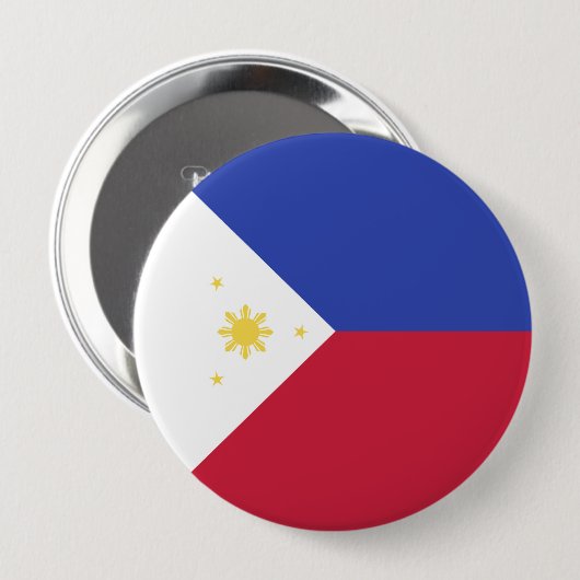 Flaggenmarke der Philippinen Button (Vorne & Hinten)
