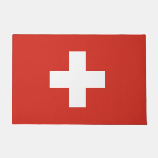 Flaggenmatte der Schweiz Fußmatte (Vorderseite)