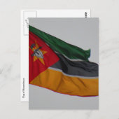Flaggenmozambique Postkarte (Vorne/Hinten)