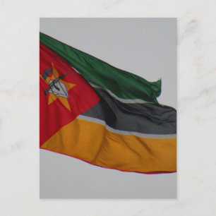 Flaggenmozambique Postkarte