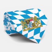 Flaggenmuster Bayerns, DEUTSCHLAND Krawatte (Gerollt)