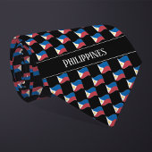 Flaggenmuster der Wavy Philippines Krawatte