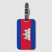 Flaggenmuster Kambodschas Gepäckanhänger (Vorderseite Vertikal)