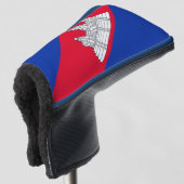 Flaggenmuster Kambodschas Golf Headcover (3/4 Vorderseite)