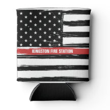 Flaggenname der Grunge Thin Red Line-Feuerlöschsta