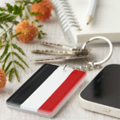 Flaggennations-Symbolname Yemen-Landes langer Schlüsselanhänger (Vorderseite rechts)