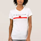 Flaggennations-Symbolrepublik Gibraltar-Landes T-Shirt (Vorderseite)