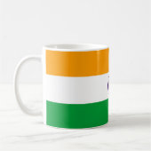 Flaggennations-Symbolrepublik Indien-Landes lange Kaffeetasse (Links)