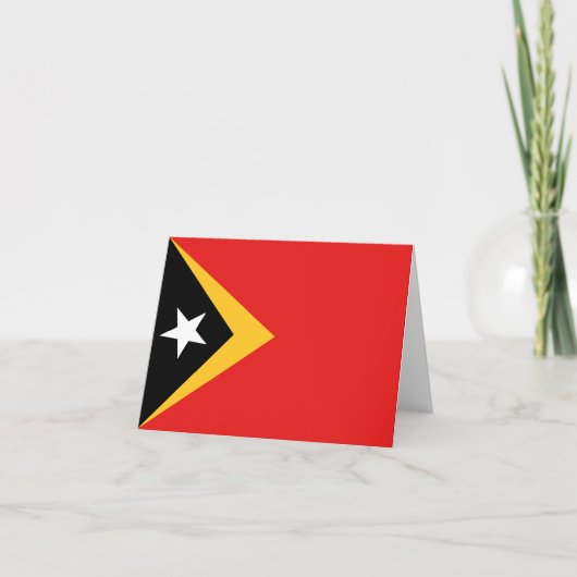 Flaggennotiz von Osttimor Karte (Vorderseite)