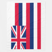 Flaggenpatentbuch des Staates Hawaii Fleecedecke (Vorderseite)