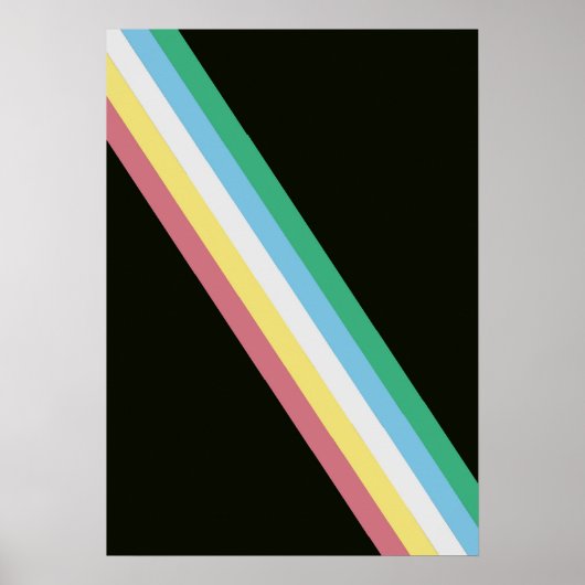 Flaggenplakat für Behinderung Poster (Vorne)