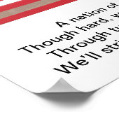 Flaggenplakat Poster (Ecke)