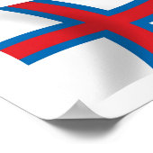Flaggenplakatwerbung der Färöer Poster (Ecke)