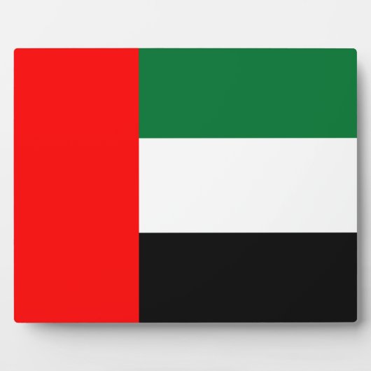 Flaggenplakette der Vereinigten Arabischen Emirate Fotoplatte (Vorderseite)