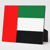 Flaggenplakette der Vereinigten Arabischen Emirate Fotoplatte (Seite)