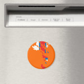 Flaggenplan der Färöer Magnet (In Situ (Geschirrspüler))