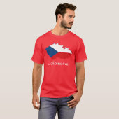 Flaggenplan der Tschechischen Republik Lokomotiva T-Shirt (Vorne ganz)
