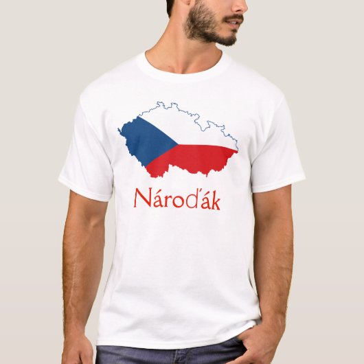 Flaggenplan der Tschechischen Republik Nároďák T - T-Shirt (Vorderseite)