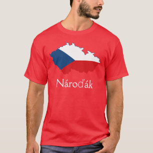 Flaggenplan der Tschechischen Republik Nároďák T - T-Shirt