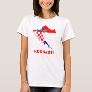 Flaggenplan des T - Shirt Coratia Kockasti