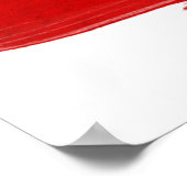 Flaggenposter der Dominikanischen Republik Poster (Ecke)