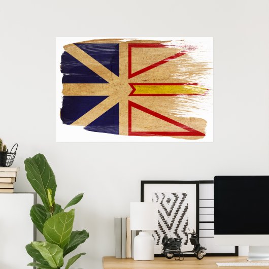 Flaggenposter für Neufundland Poster (Heimbüro)