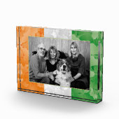 Flaggenrahmen des St. Patrick's Day Irish Kleeblat Fotoblock (Rechts)