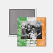 Flaggenrahmen des St. Patrick's Day Irish Kleeblat Magnet (Vorderseite/Rückseite)