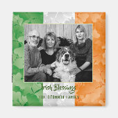 Flaggenrahmen des St. Patrick's Day Irish Kleeblat Magnet (Vorne)