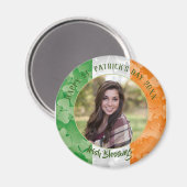 Flaggenrahmen des St. Patrick's Day Irish Kleeblat Magnet (Vorderseite/Rückseite)