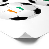 Flaggensäcke - Weltmeisterschaft 2010 Poster (Ecke)