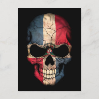 Flaggenschädel der Dominikanischen Republik Postkarte