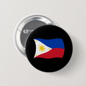 Flaggenschaltfläche der Philippinen Button (Vorne & Hinten)