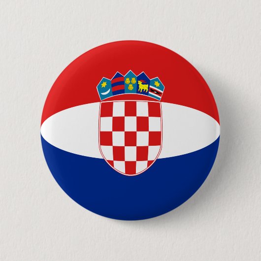 Flaggenschaltfläche für Kroatien Button (Vorderseite)