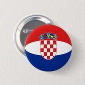 Flaggenschaltfläche für Kroatien Button (Vorne & Hinten)