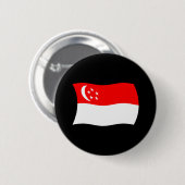 Flaggenschaltfläche Singapurs Button (Vorne & Hinten)