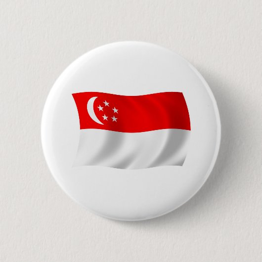 Flaggenschaltfläche Singapurs Button (Vorderseite)