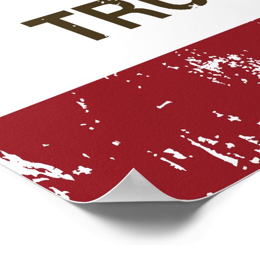 Flaggenschiff der Republik Kalifornien Poster (Ecke)