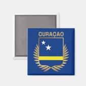 Flaggenschild Curacao Magnet (Vorderseite/Rückseite)